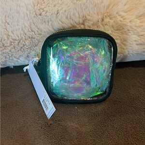 NWT Stoney clover lane clear front mini pouch noir